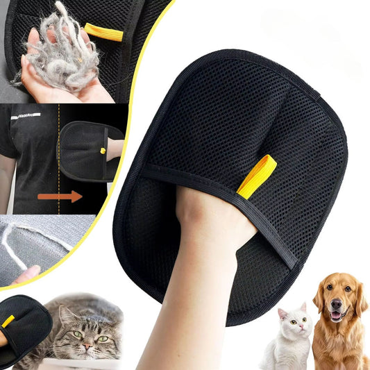 FurEase™ Premium Double-Sided Pet Grooming Gloves