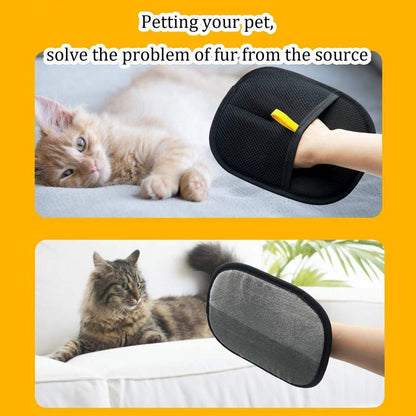 FurEase™ Premium Double-Sided Pet Grooming Gloves