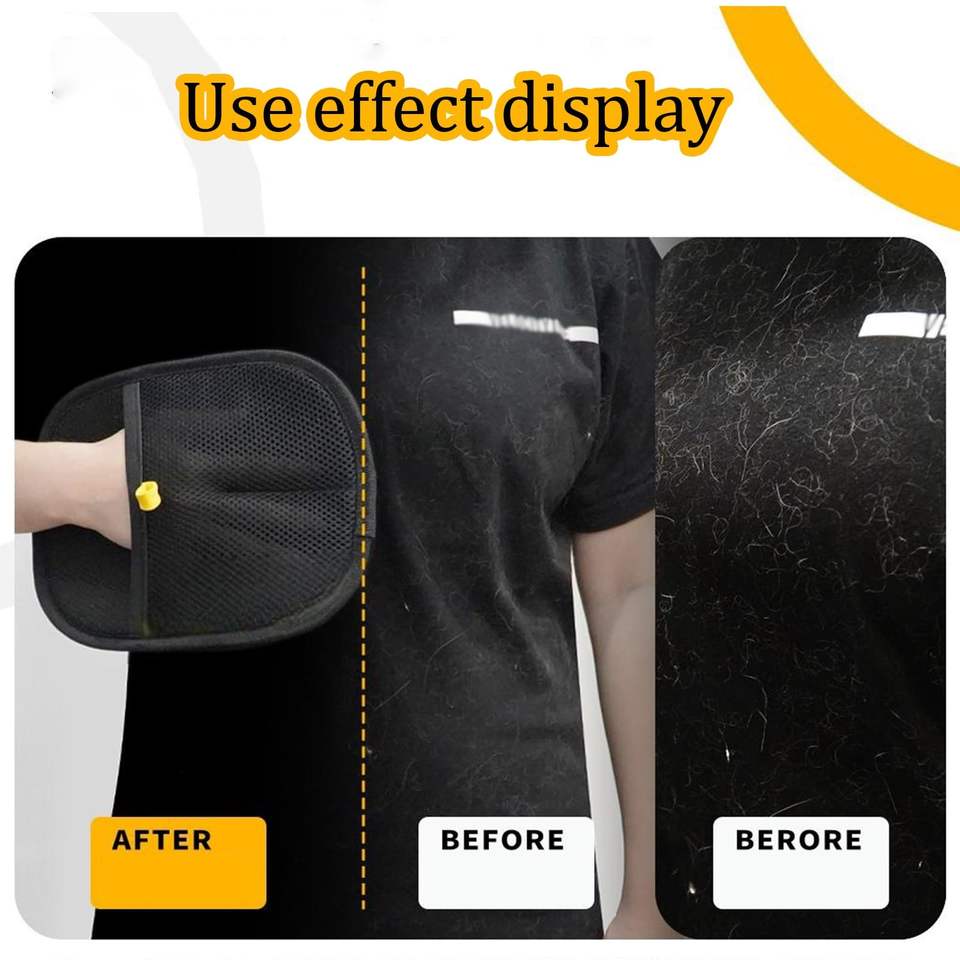 FurEase™ Premium Double-Sided Pet Grooming Gloves