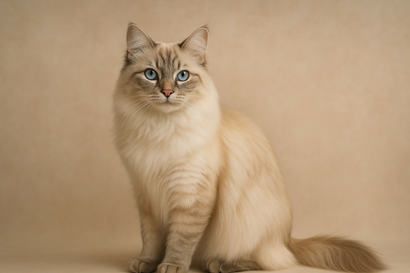 background image of a well groomed beautiful cat